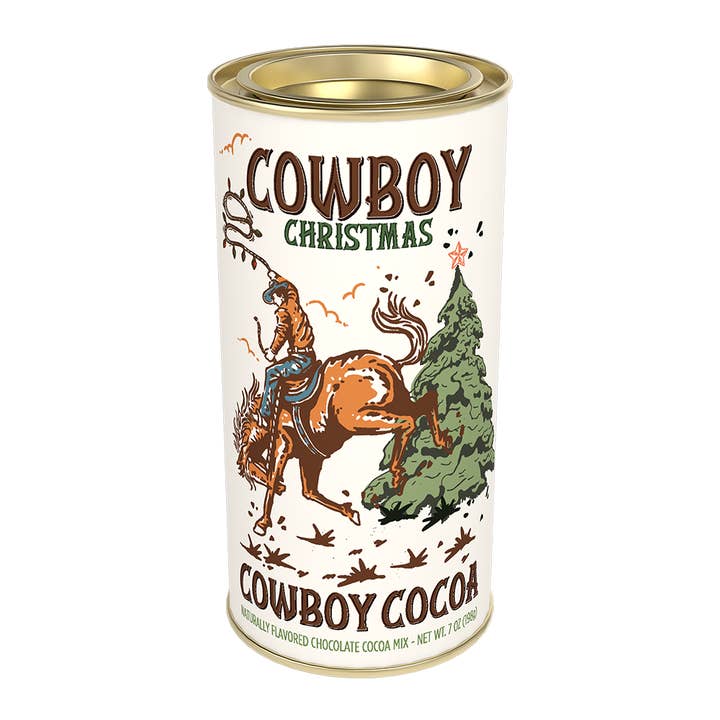McSteven's - Wholesale Hot Cocoa Mix/Kit - Cowboy Christmas Chocolate Cocoa (7oz Tins)