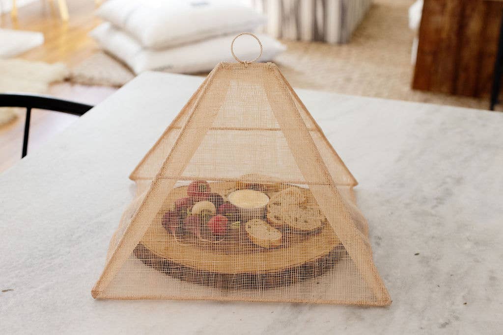 NEEPA HUT - Wholesale Food Storage Wrap/Bag - Handmade Collapsible Woven Food Tent | Rose | Small | Indiv2