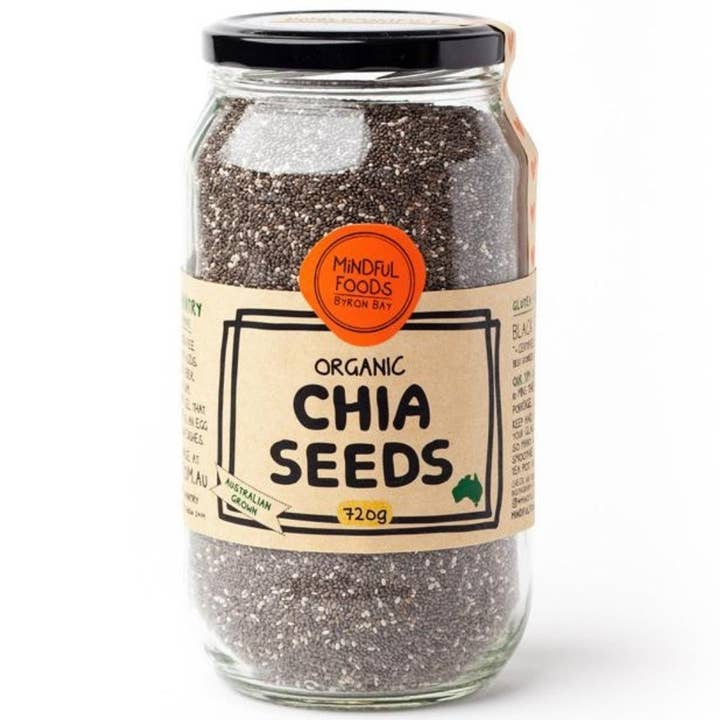 Chia Seeds - Organic - 700g Jar for wholesale by Mindful Foods