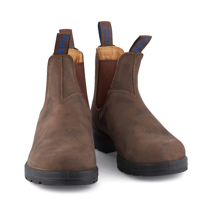 Blundstone #584 Rustic Brown Thermal Chelsea Boot for wholesale on Faire