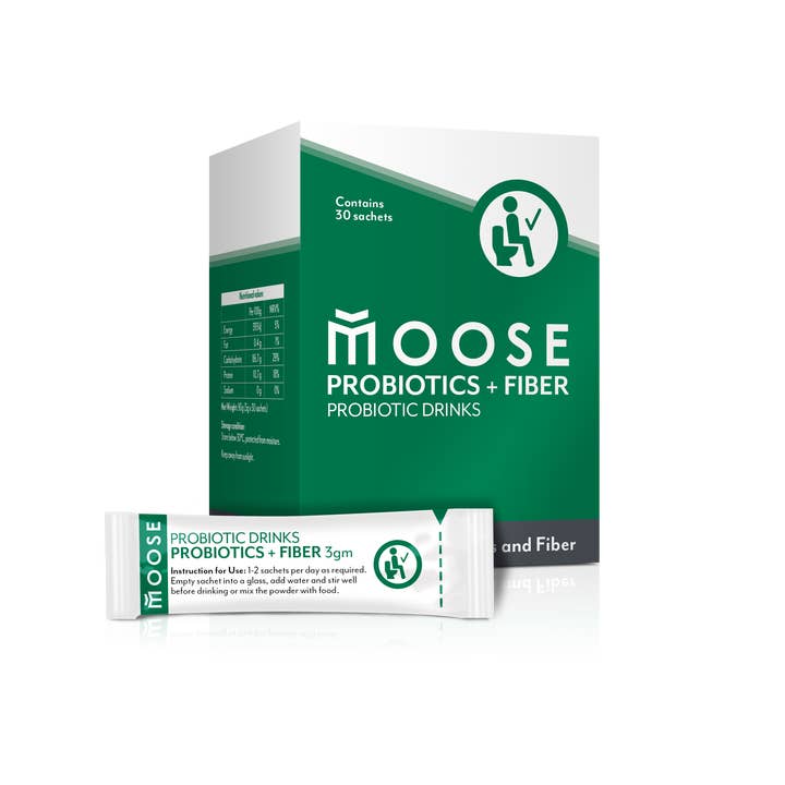 MAAB - Wholesale Oral supplement/vitamin - Moose Probiotics + Fibre ( 30 Sachets )