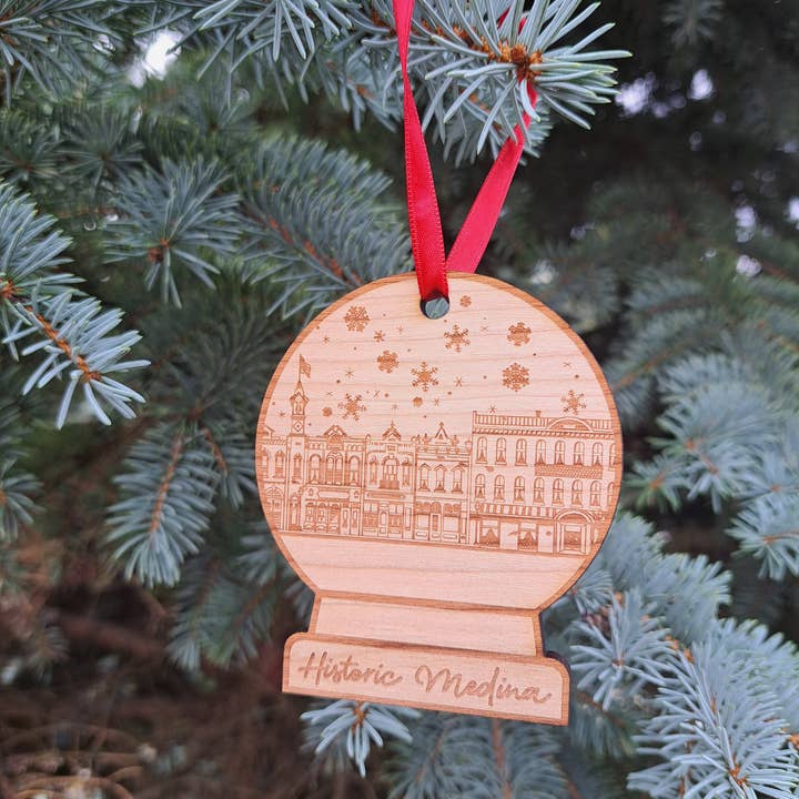 Custom Business Logo Ornament - Engraved Wooden Ornament for wholesale by 3C Etching