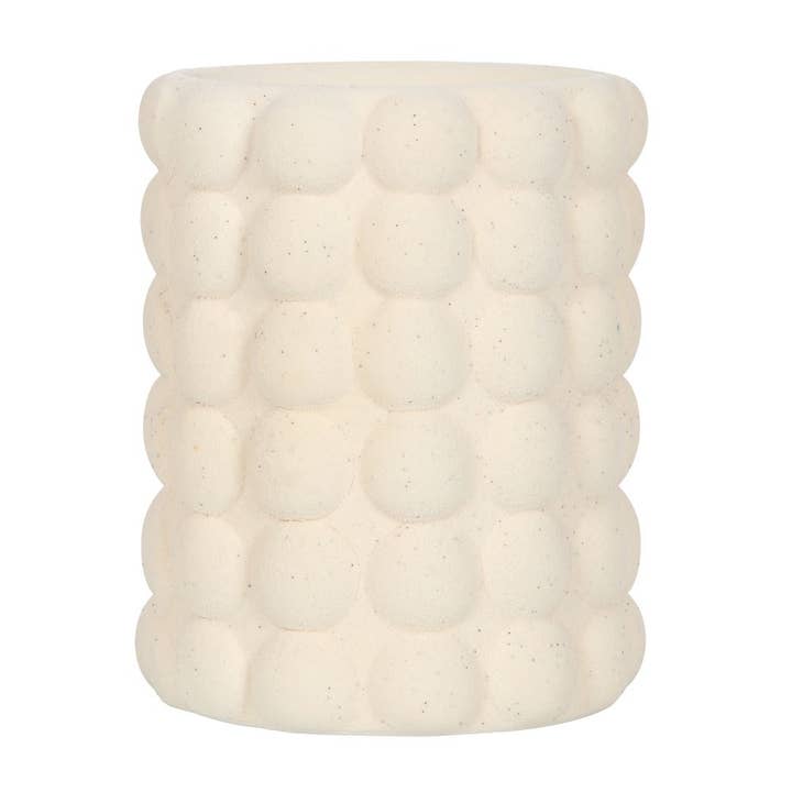 Something Different Wholesale - Wholesale Oil Warmer - Cream Speckle Bubble Oil Burner and Wax Warmer2