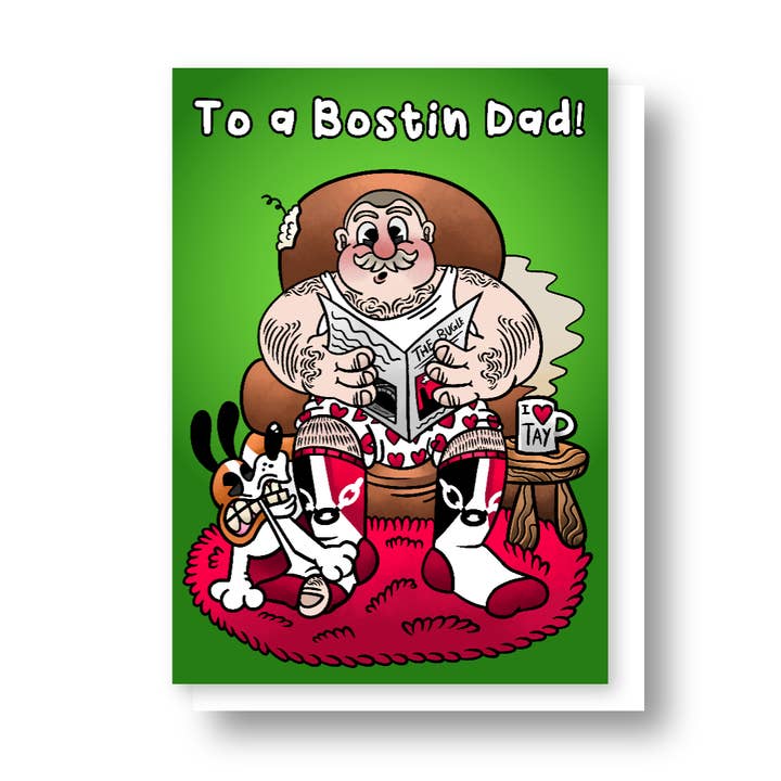 Till en Bostin pappa! för wholesale av Black Country Cards