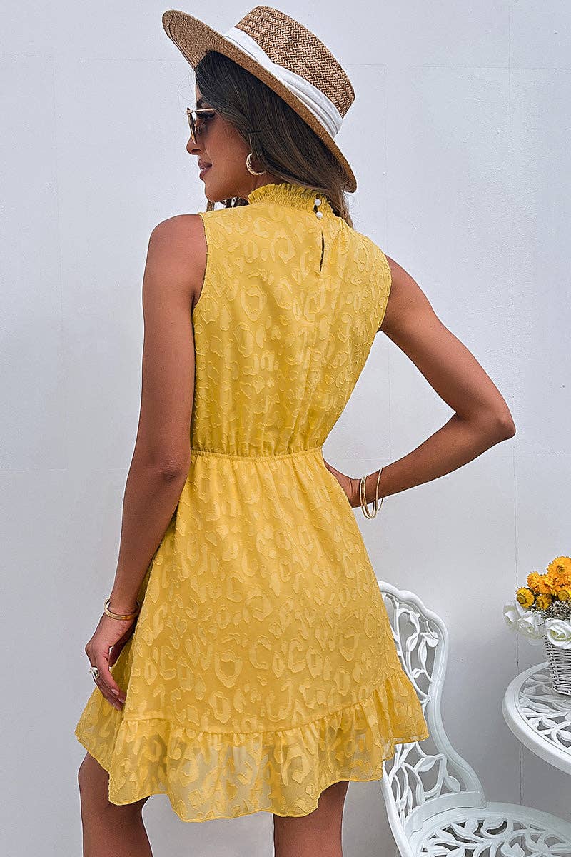 Supreme Fashion - Vendita all'ingrosso Vestito - Donna - Vestito senza maniche a collo alto con orlo a balze a trapezio4