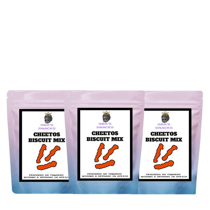 Miscela per Biscotti Ispirata ai Cheetos|Aggiungi Solo Latte|Set da 3 Piccole Confezioni per la vendita all'ingrosso da parte di Oba's Snacks