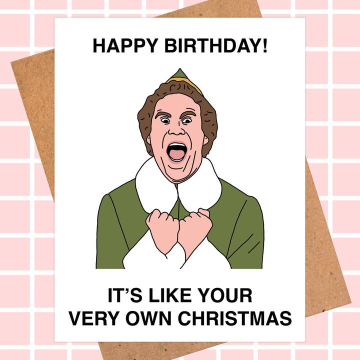 Pop Hot Cards - Wholesale Birthday Card - Buddy Birthday Card - Funny Pop Culture Card, Will Ferrell