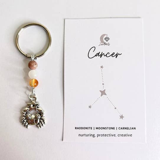 Cancer Zodiac Keyring for wholesale by Zendants