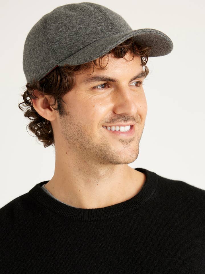 Cashmere Baseball Cap for wholesale by Delfina&Co