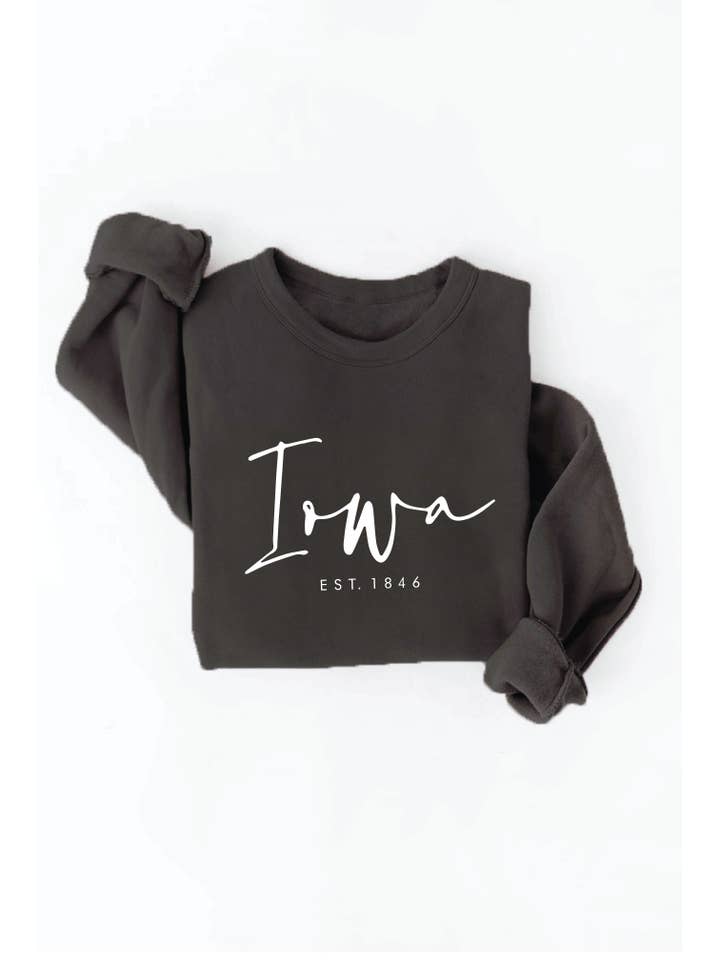 OAT COLLECTIVE - Wholesale Graphic Sweatshirt - Women's - IOWA EST. 1846 Graphic Sweatshirt