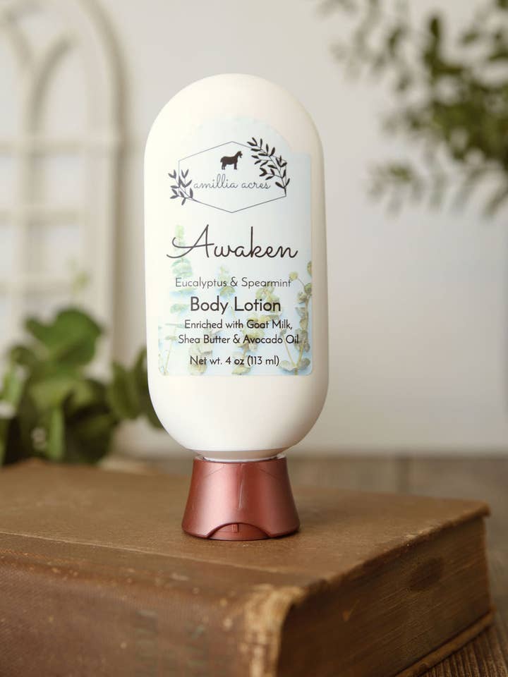 Awaken | Goat Milk Lotion for wholesale by Amillia Acres