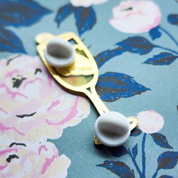 Toku Arts - Wholesale Lapel Pin/Button - Champ-agne Enamel Pin3