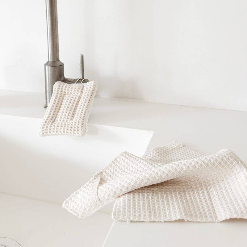 Maison Sauvage – Engroshandel Køkkenhåndklæde – Økologisk bomulds klud til flere formål, 2 stk.3