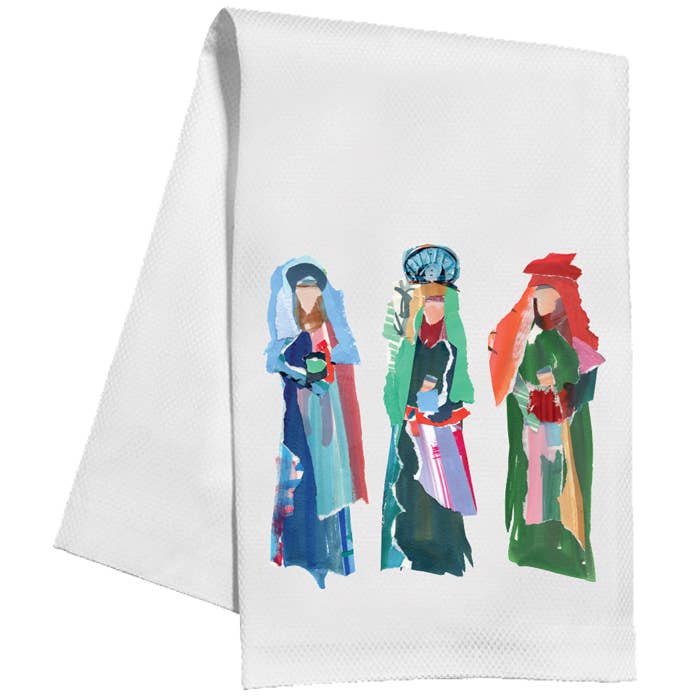 RosanneBeck Collections - Wholesale Hand Towel - Wisemen Trio Kitchen Towel0