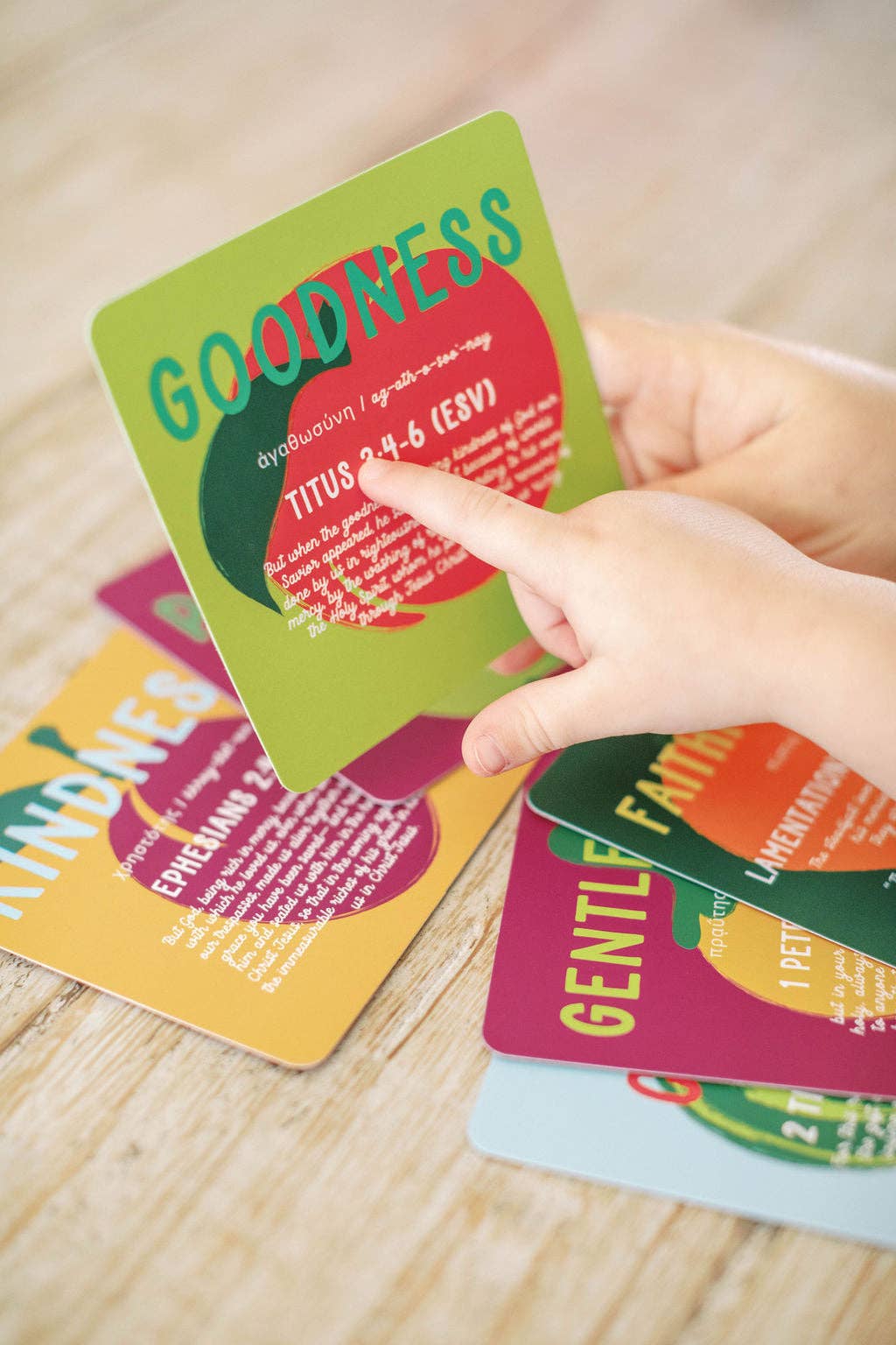 Tiny Theologians - Vendita all'ingrosso Carte didattiche - Bambini e neonati - Carte del Frutto dello Spirito per Bambini8