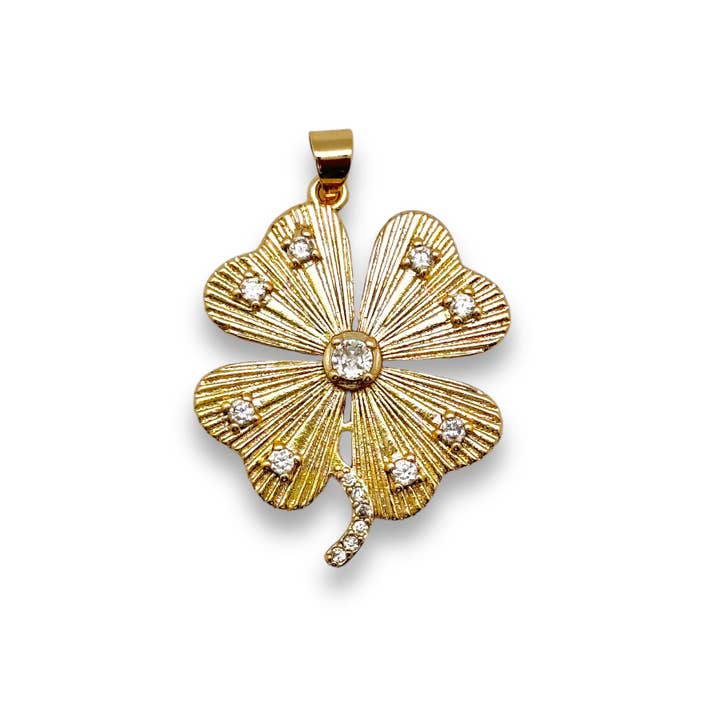Shiver + Duke - Wholesale Individual Charm/Pendant - Large Clover Pendant