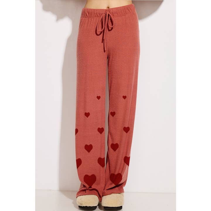 Phil Love - Wholesale Graphic Sweatshirt - Women's - Heart print soft rib Hoodie loungewear set7