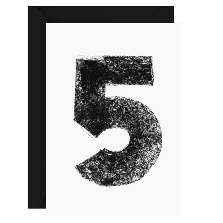 Tarjeta de Felicitación Número 5 para venta al por mayor de GALINA DIXON