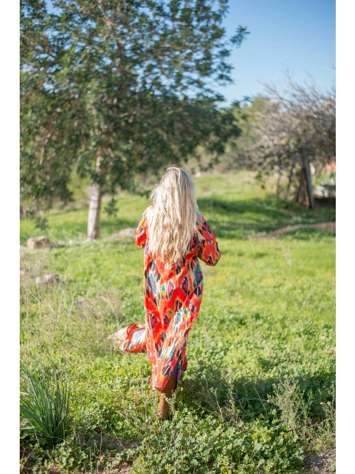 Aurobelle Ibiza - Wholesale Kaftan - Women's - Ikat , boho beautiful long Tunica5
