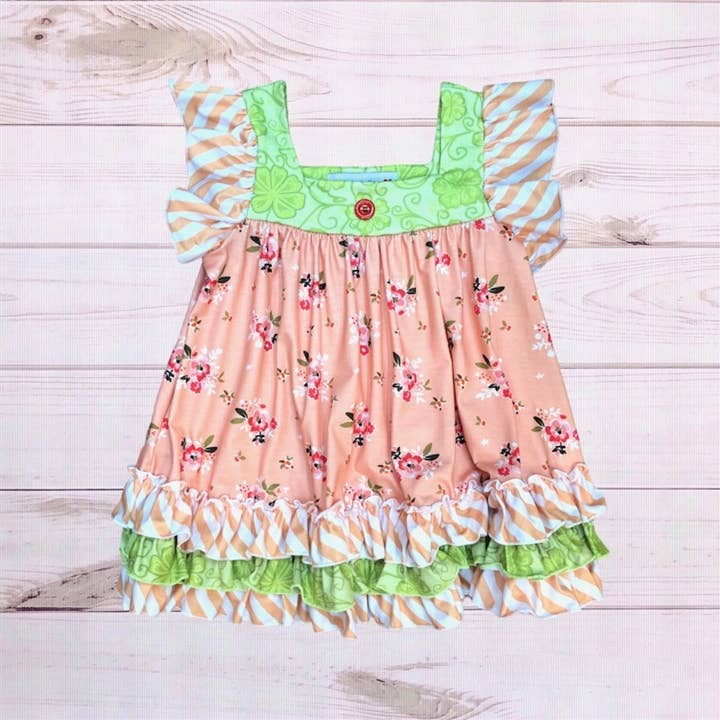 Sweet Peach Dress for wholesale by Melina & Me