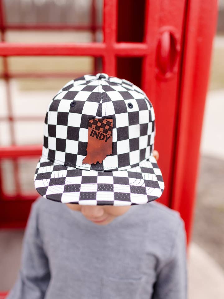 Indy Racing Flat Bill Trucker - Adult for wholesale by Left Grain