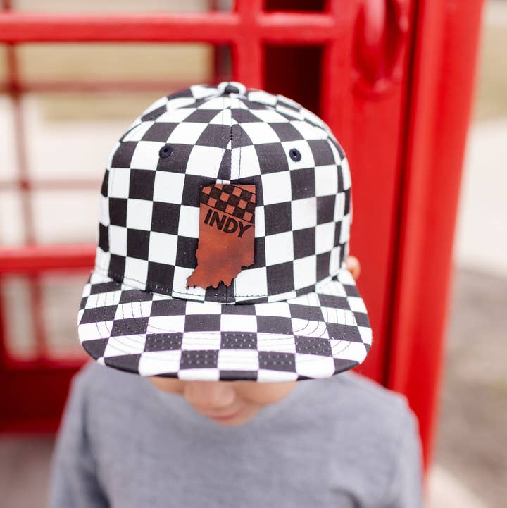 Left Grain - Wholesale Trucker Hat - Unisex - Indy Racing Flat Bill Trucker - Adult