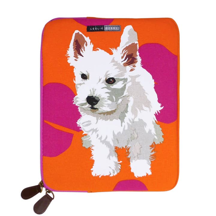 West Highland Terrier (westie) Puppy Ipad Bag for wholesale by Leslie Gerry