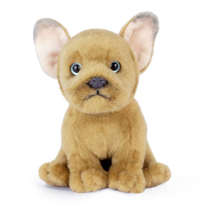 Living Nature French Bulldog Puppy Sand Plush Animal Toy for wholesale by Keycraft