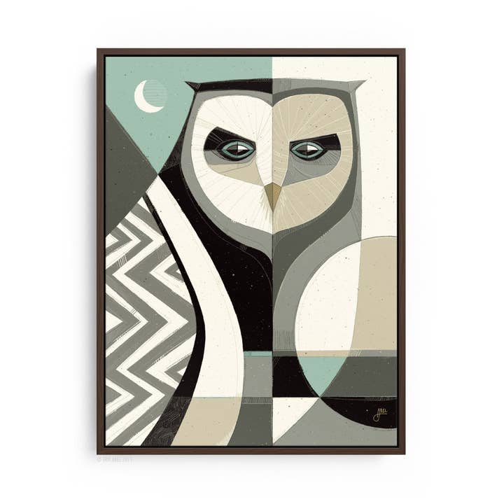 Abel Arts - Wholesale Art Print - Who? Blue - WHLSL Print