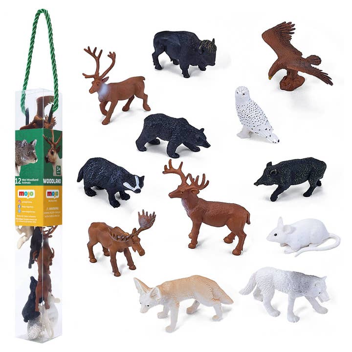 Mojo Mini-World North American Animals Collection Tubes for wholesale by Mojo