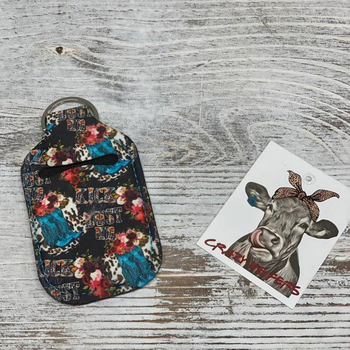 Crazy Heifers Wholesale - Wholesale Keychain - Women's - Neoprene Hand Sanitizer Holders