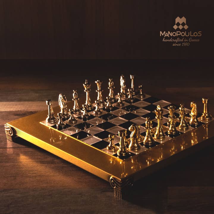 Cardshouse - Wholesale Board Game - Classic Metal Staunton Chess Set 28X28Cm With Chessboard7