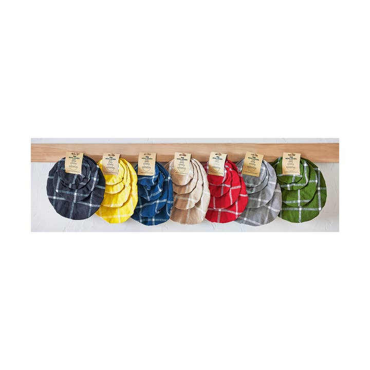 tag - Wholesale Food Storage Wrap/Bag - SALE Classic Check Bowl Cover Set of 4 - Yellow2