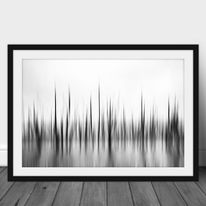 Black and White Abstract Trees Photography Print Wall Art for wholesale by Angie Harris Photography