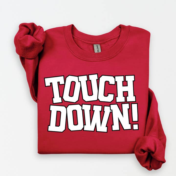 Touchdown! Womens Graphic Sweatshirt for wholesale by The Babe Co.