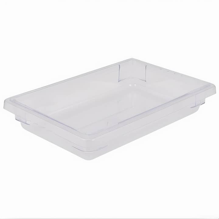Food Storage Box, 12" x 18" x 3.5" Depth, 1.75-Gallon, Clear Polycarbonate for wholesale by EcoQuality