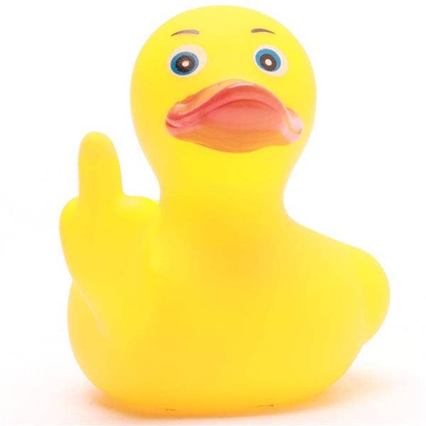 Duckshop - Wholesale Bath Toy - Baby - Duck You Rubber Duck - Middle Finger Rubber Duck