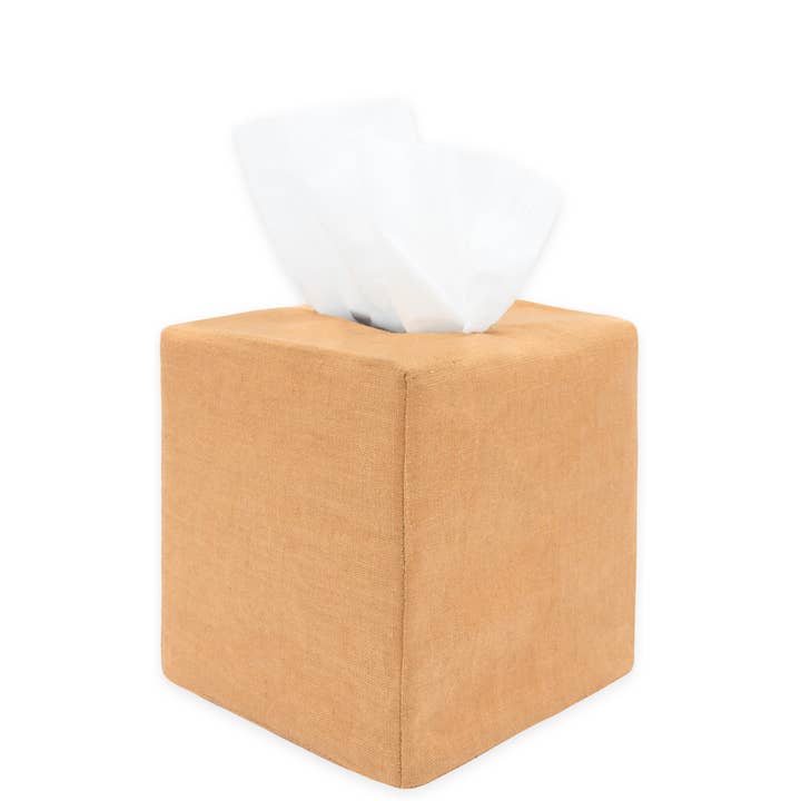 james tissue box cover in fawn for wholesale by PILLOWPIA
