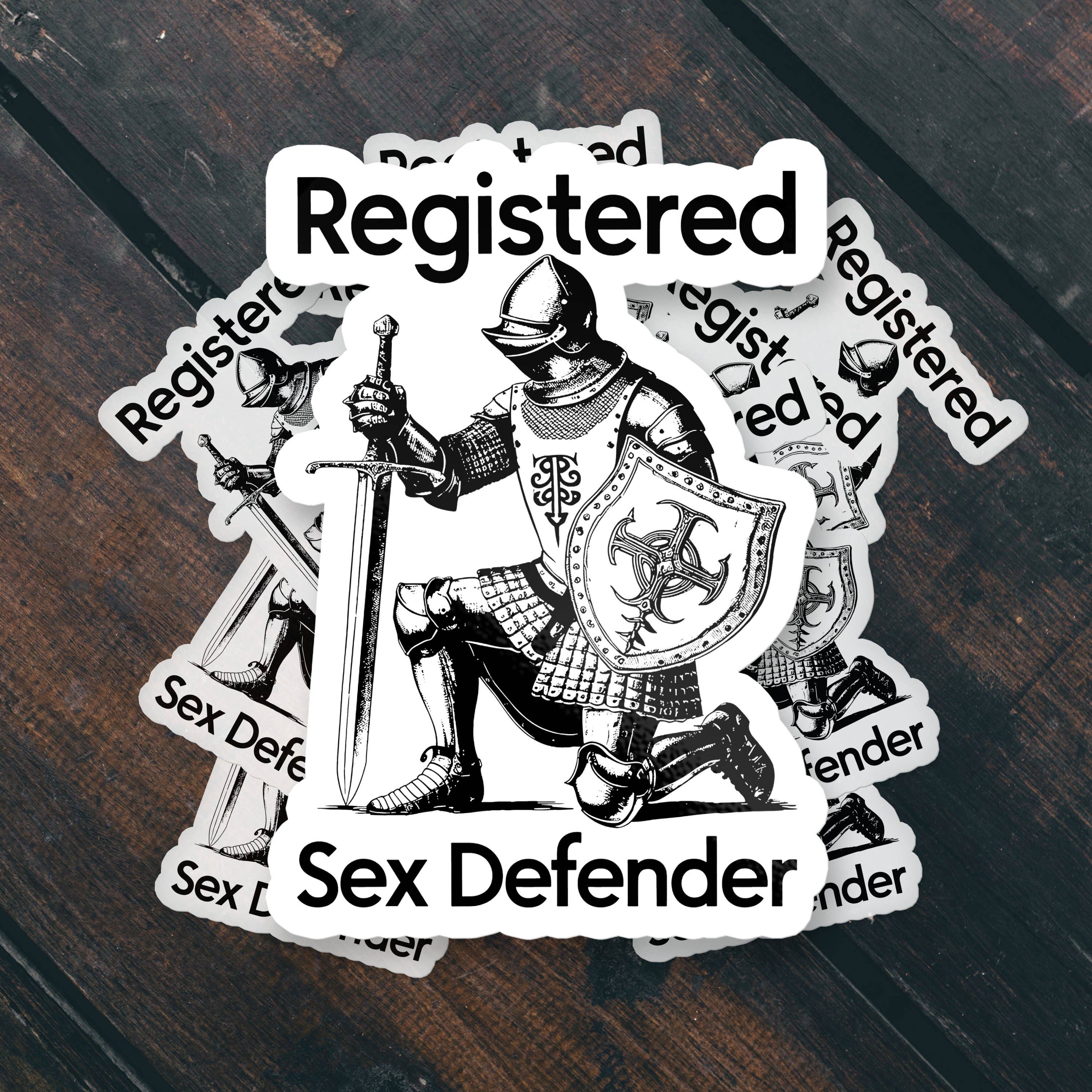Sticker Bull - Wholesale Sticker - Registered Sex Defender Funny Waterproof Vinyl Sticker6