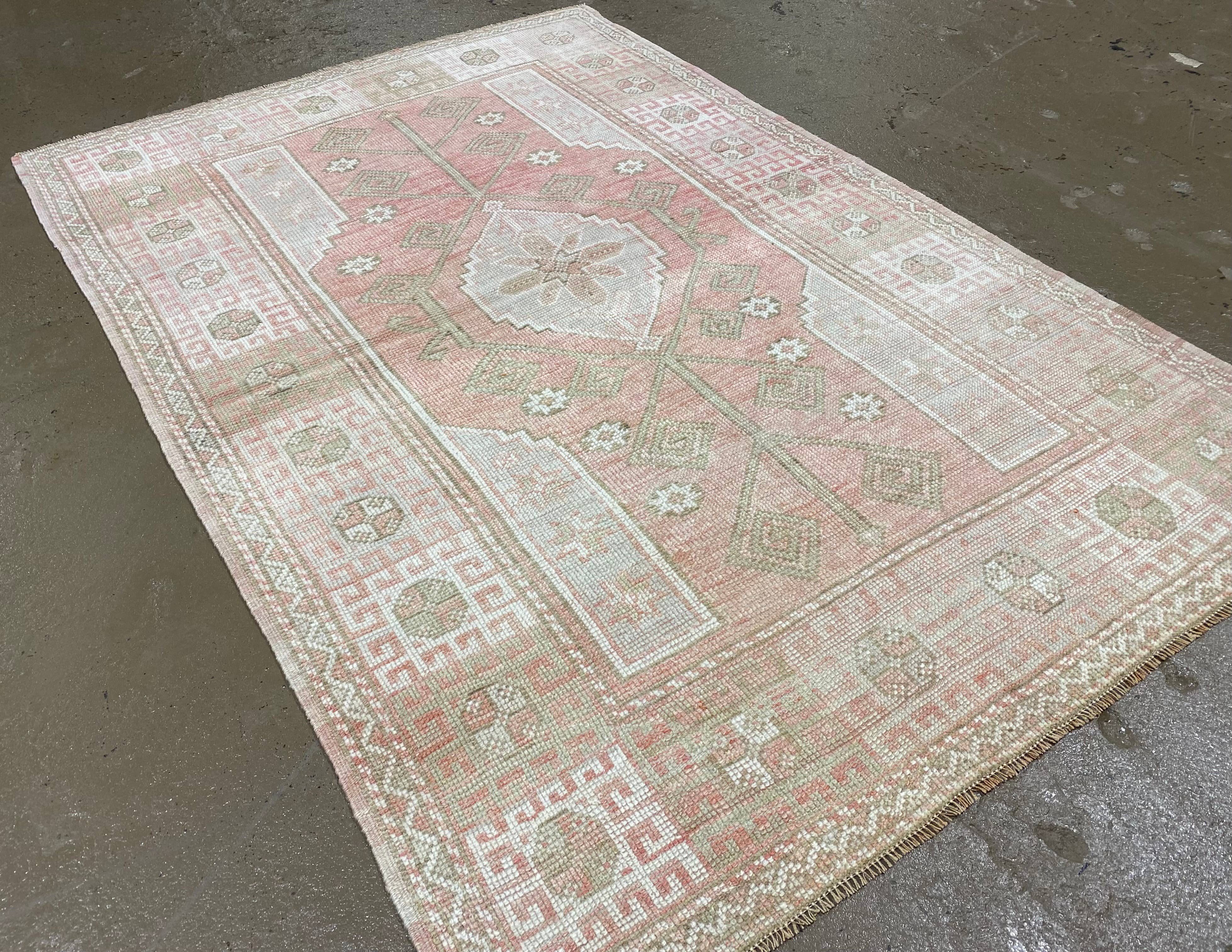 Vintage Loomz - Vente Tapis - Tapis d’orient vintage turc pastel | 1,22 m x 1,83 m1
