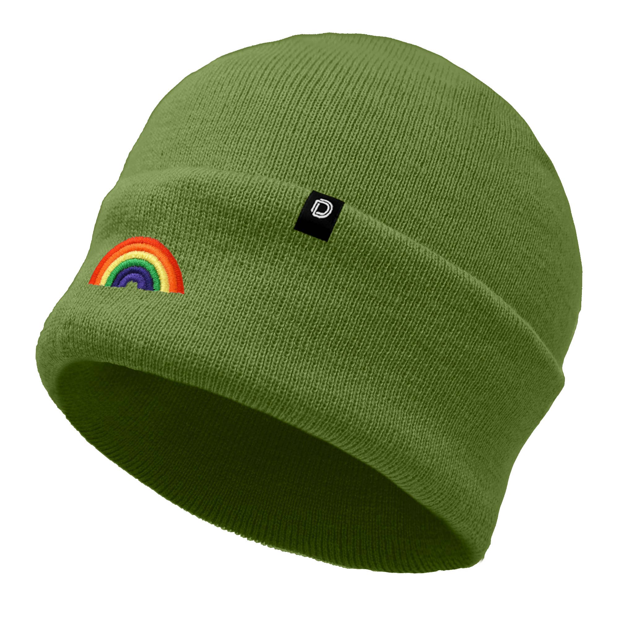 Dalix - Wholesale Beanie - Women's - Dalix Embroidered Rainbow Beanie Cap Cuffed Knit Hat Women57