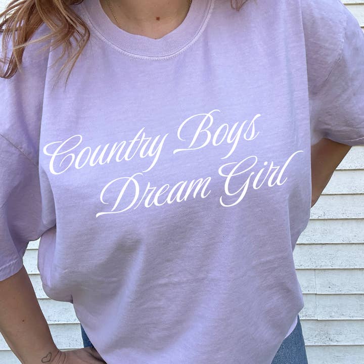T-SHIRT FILLE DE RÊVE DES GARÇONS DE LA CAMPAGNE pour la vente par Wild & Wanted