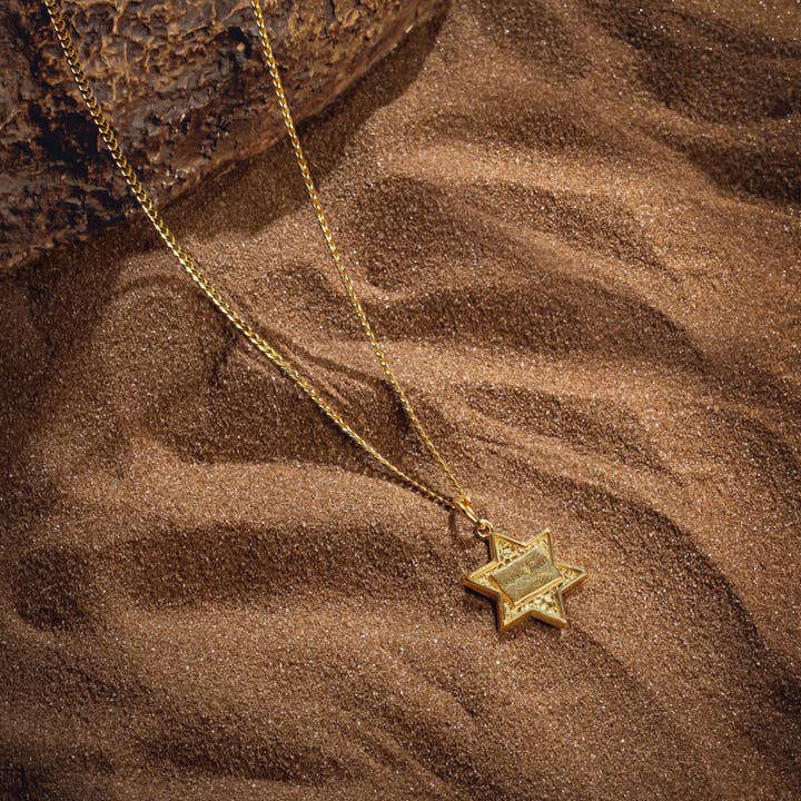 Karma And Luck - Venta al por mayor Collares con colgantes/abalorios - Grounded in Hope - Collar de ónix negro con forma de estrella de David