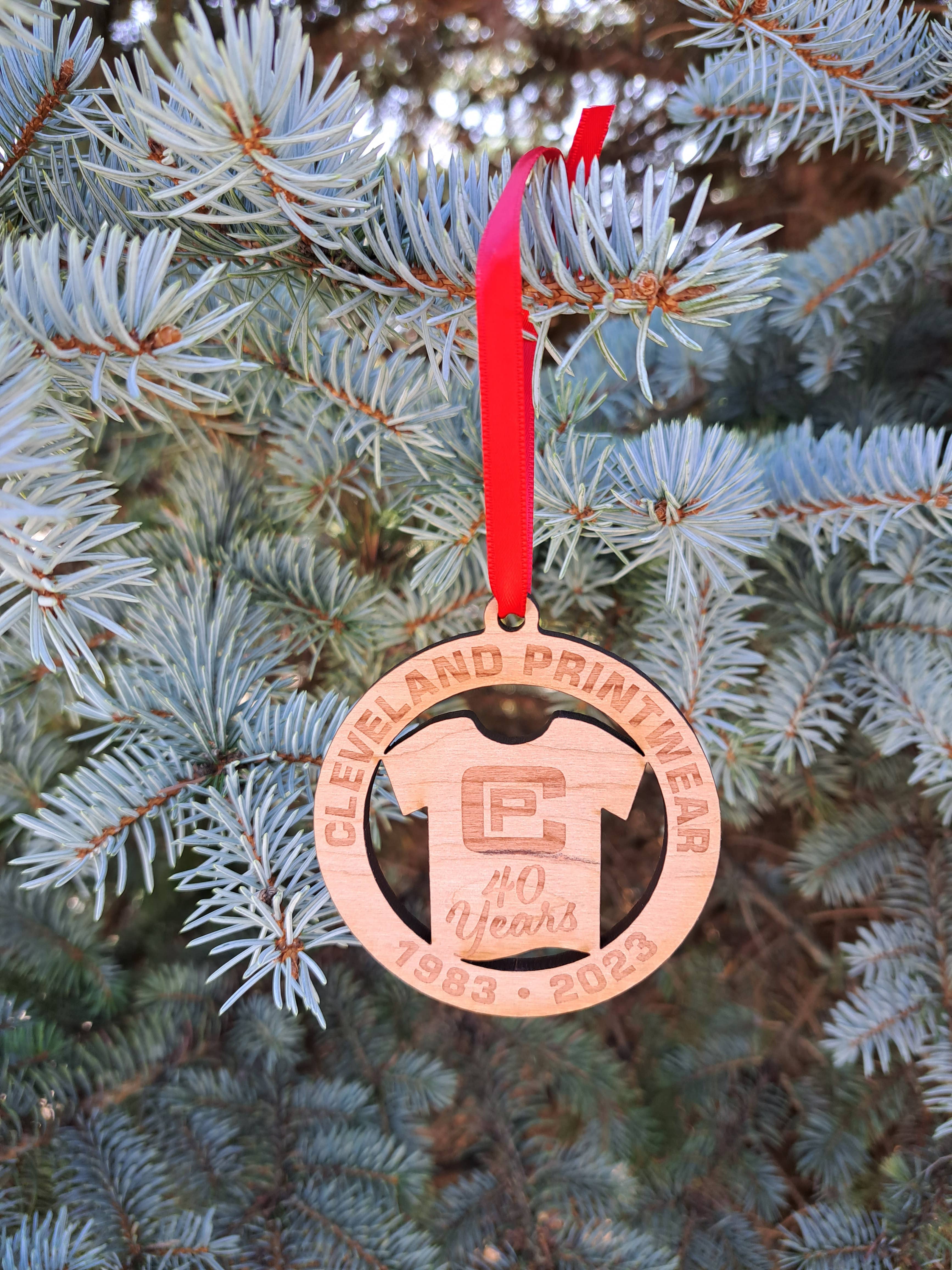 3C Etching - Wholesale Ornament - Custom Business Logo Ornament - Engraved Wooden Ornament1