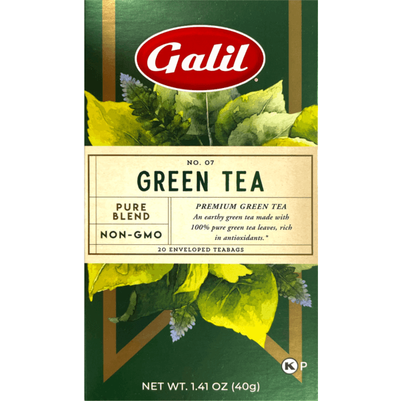 Galil Brands – Engroshandel Teposer – Grøn urtete | 20 'teposer | 1,41 oz | Galil0