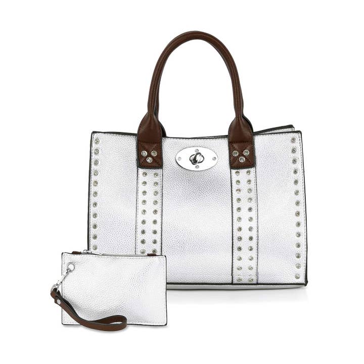 Handbag Express - Wholesale Top Handle Bag - Women's - Accessorized Twist-Lock Handbag15