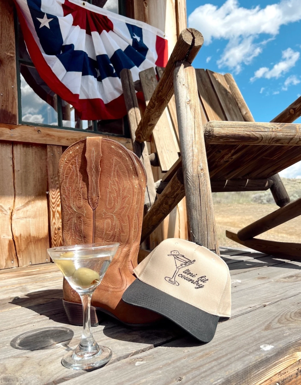 Ruby Moon - Vente Casquette de camionneur – femme - Tini Bit Country - 5 panneaux brodés kaki/noir1