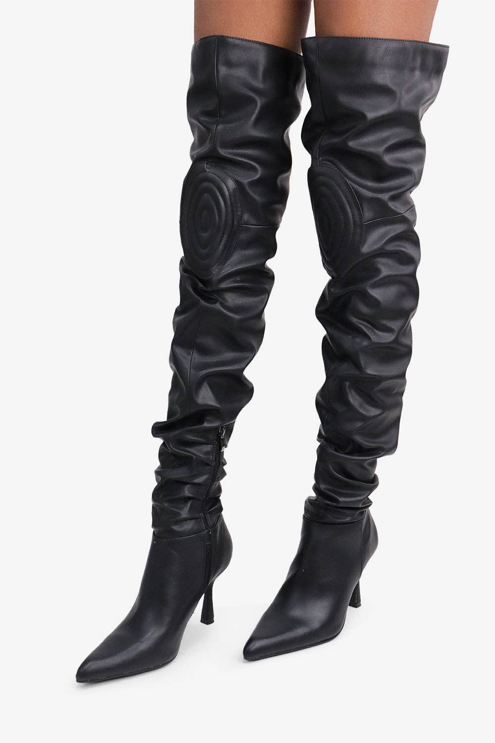 Lemonade Shoes - Wholesale Boots - Women's - KOMODO - Ruched Over-The-Knee Boots1