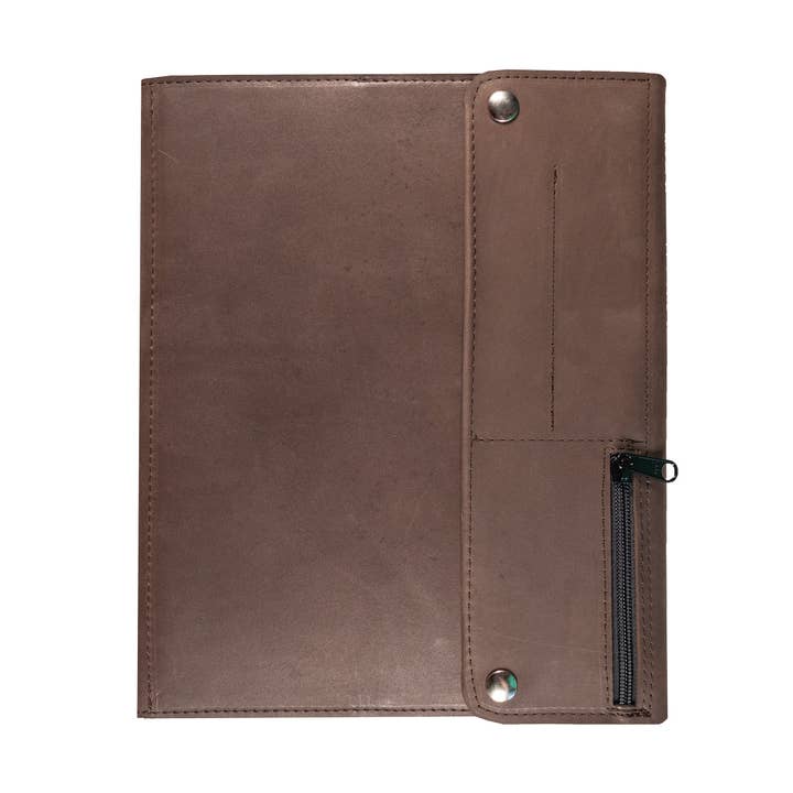 Allegory Handcrafted Goods - Wholesale Laptop/Tablet Case - Unisex - Walker Portfolio | Medium Leather Padfolio & Tablet Case for A4/Letter Pads3