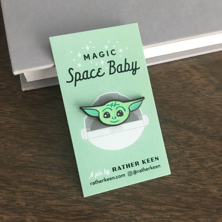 Rather Keen - Wholesale Lapel Pin/Button - Baby Yoda enamel pin - Star Wars inspired